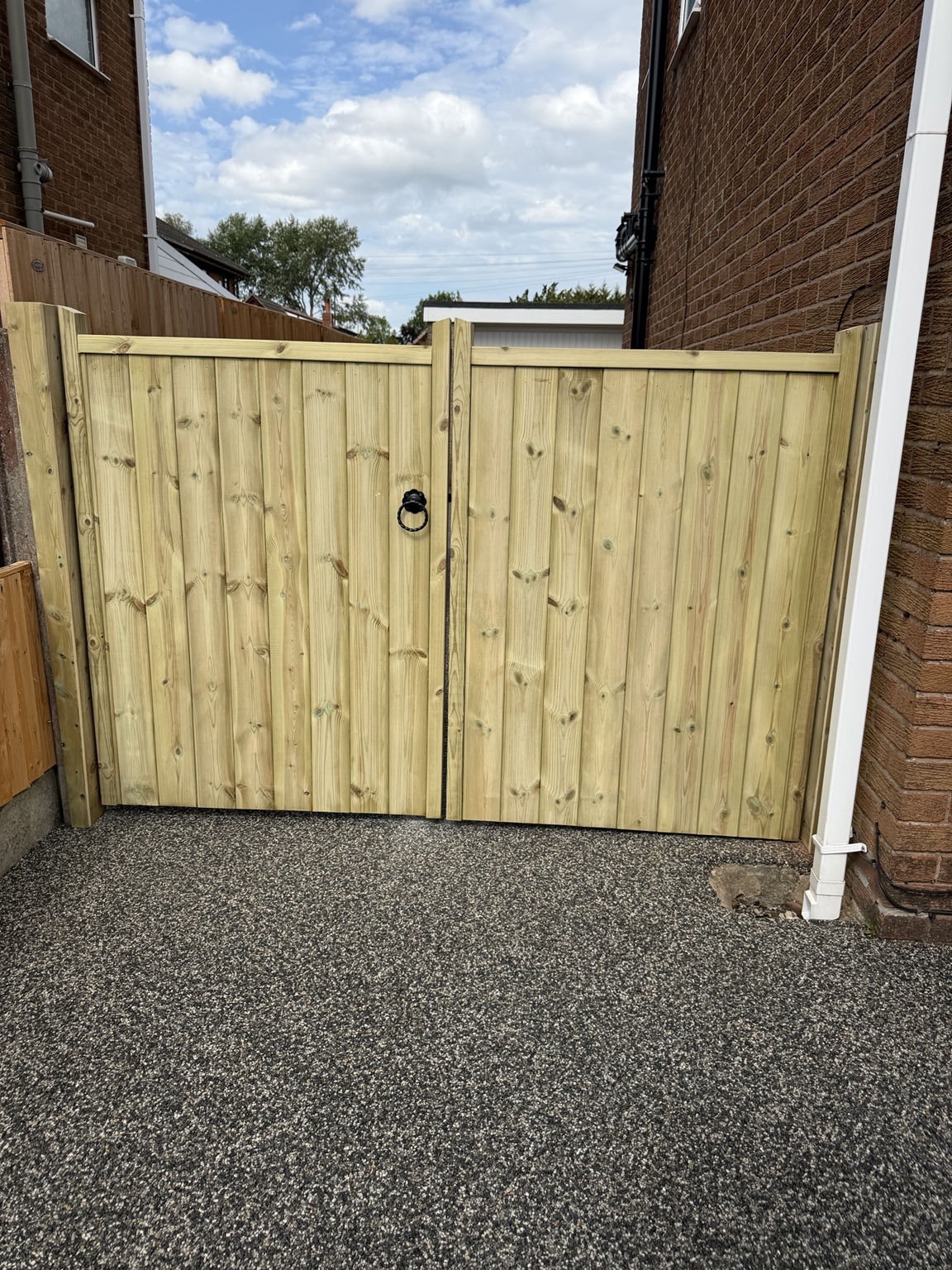 Bespoke double timber gates